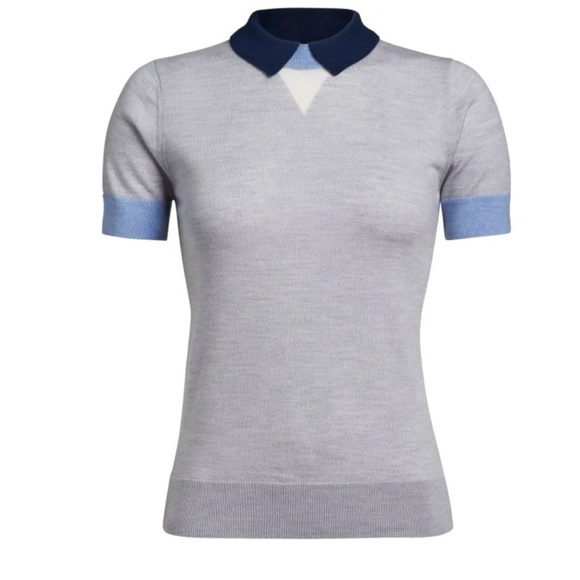G/FORE | Sweaters | Gfore Womens Layered Merino Wool Polo Golf Sweater ...